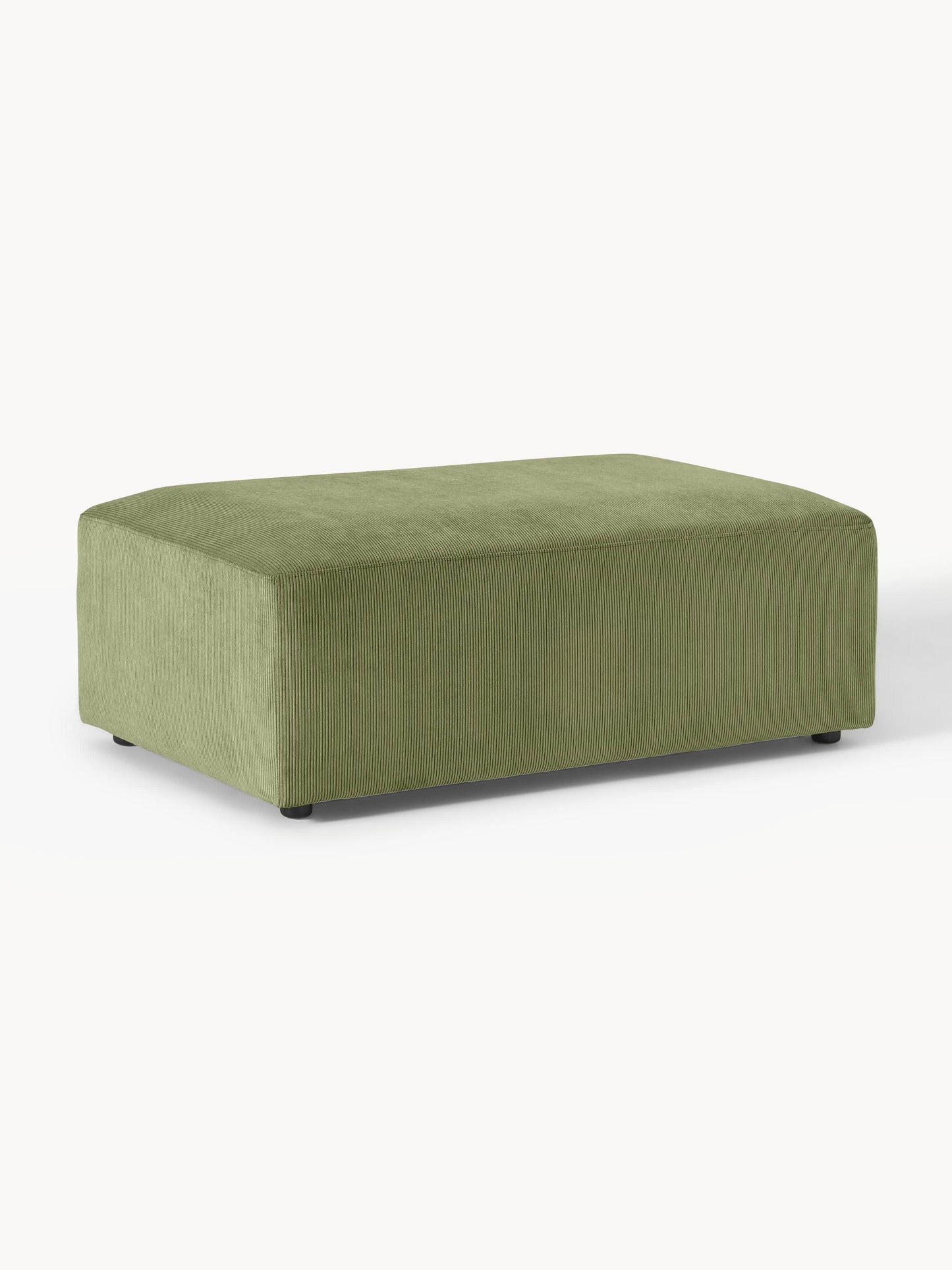 Melvorra XL Corduroy Ottoman, W 116 x D 72 cm