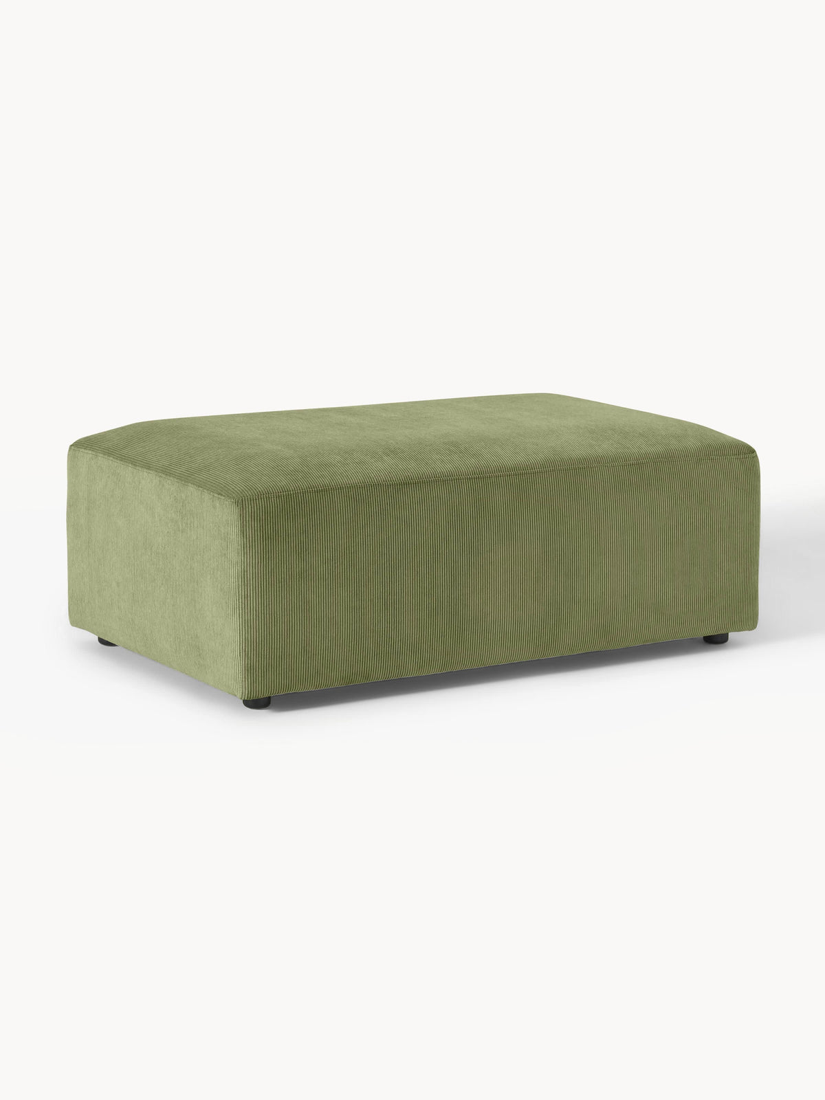 Melvorra XL Corduroy Ottoman, W 116 x D 72 cm