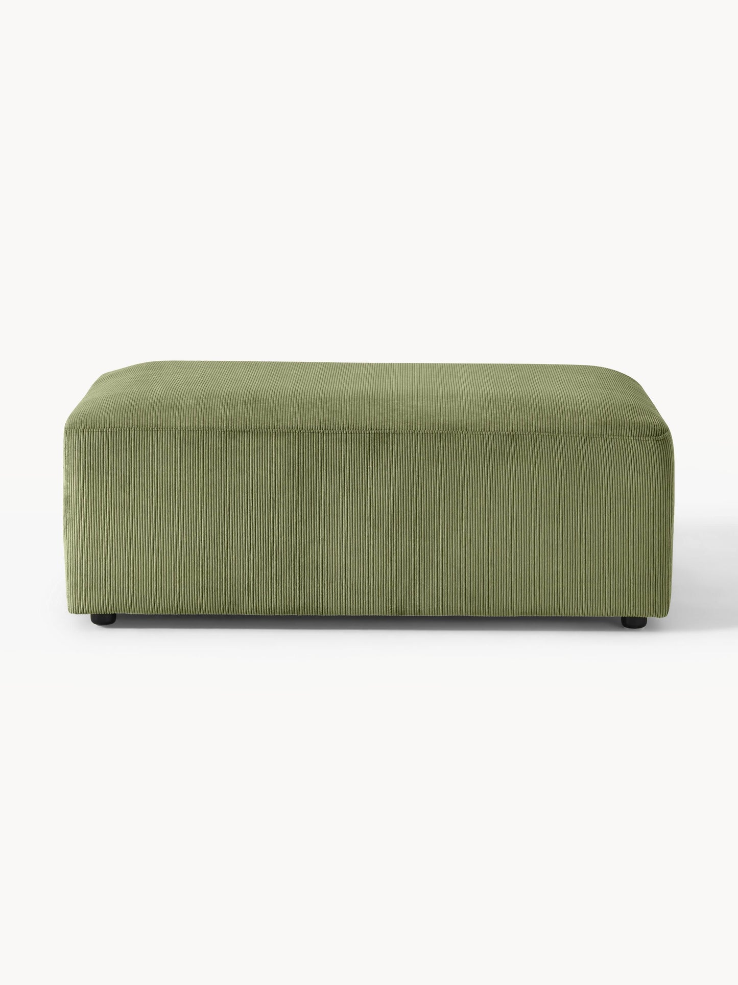 Melvorra XL Corduroy Ottoman, W 116 x D 72 cm