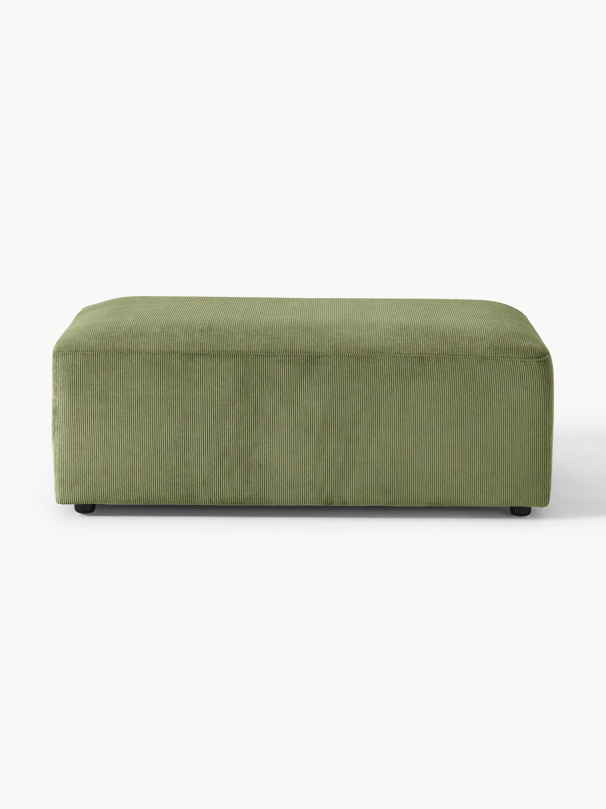 Melvorra XL Corduroy Ottoman, W 116 x D 72 cm