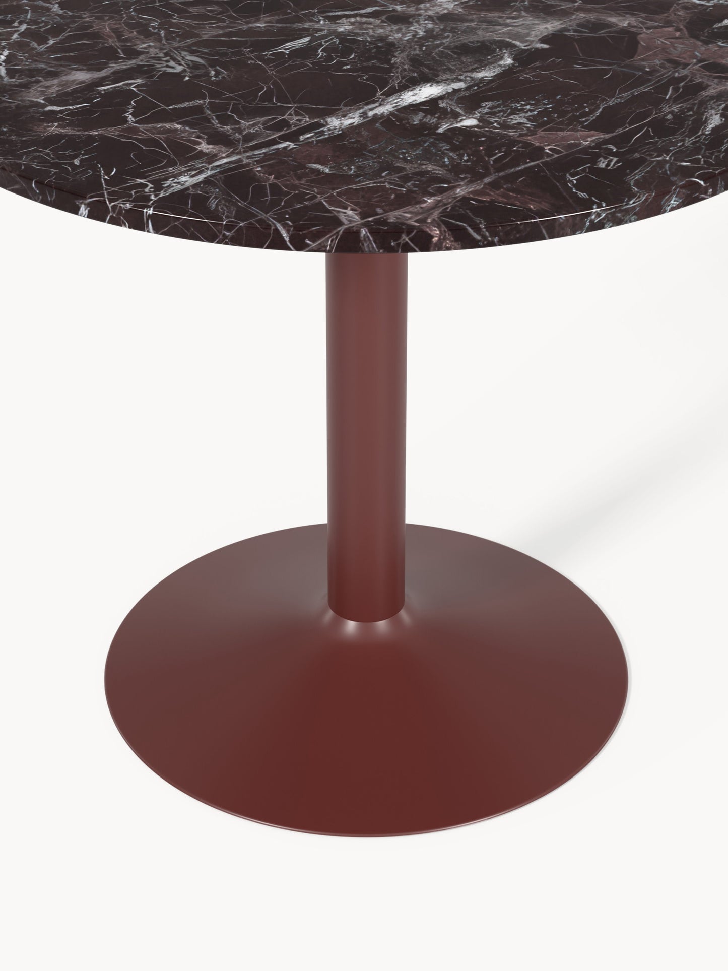 Milvaera Round Dining Table in Marble, Ø 90 cm