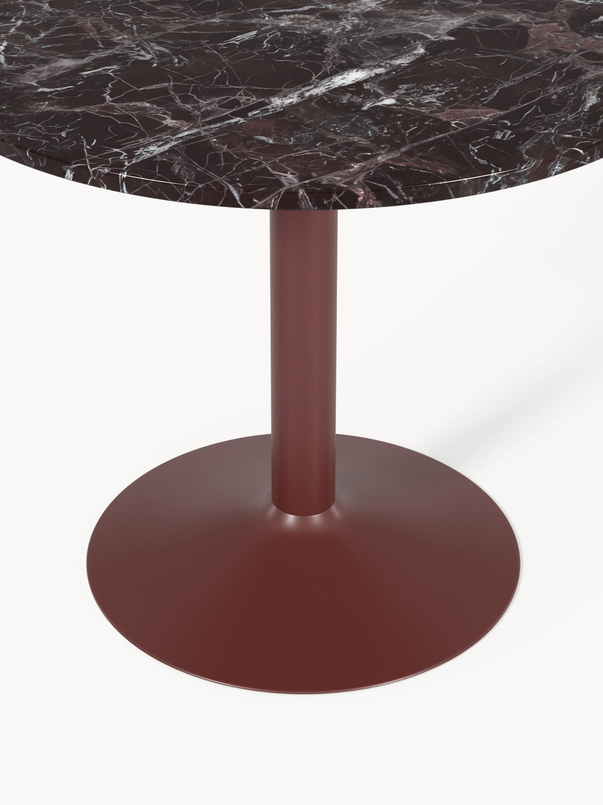 Milvaera Round Dining Table in Marble, Ø 90 cm