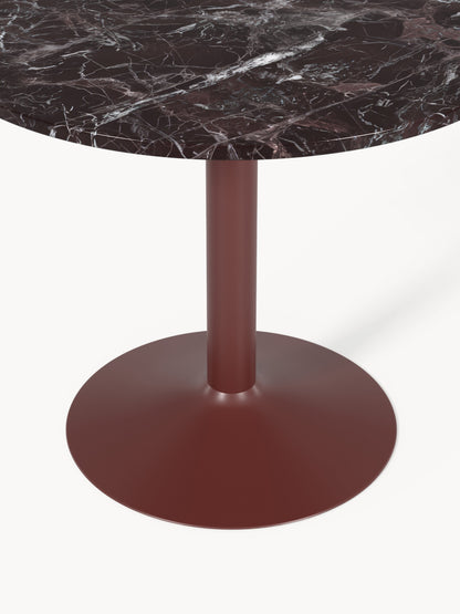 Milvaera Round Dining Table in Marble, Ø 90 cm