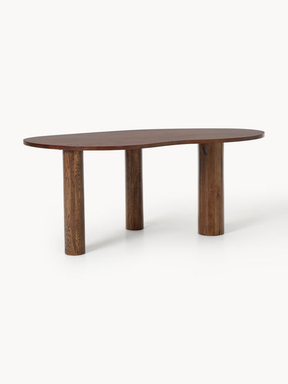 Narvelis Oak Dining Table with Organic Shape, in Various Sizes