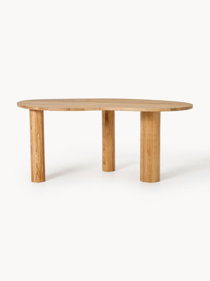 Narvelis Oak Dining Table with Organic Shape, in Various Sizes