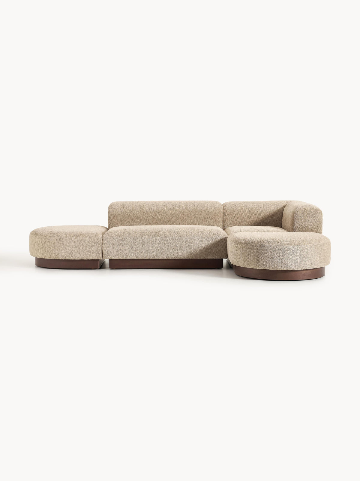 Natwyla Corner Sofa, Modular, Teddy Bouclé