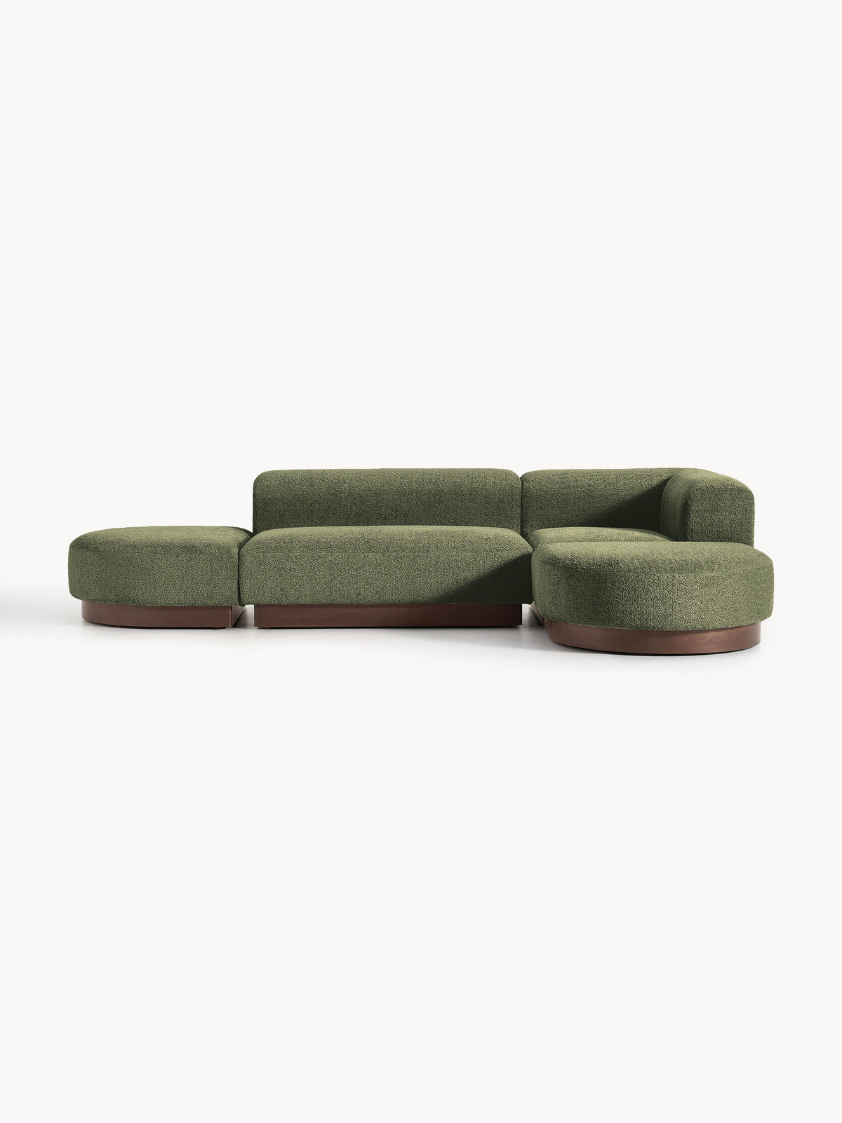 Natwyla Corner Sofa, Modular, Teddy Bouclé