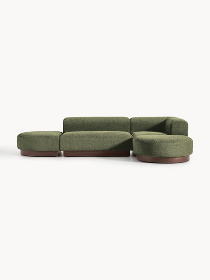 Natwyla Corner Sofa, Modular, Teddy Bouclé