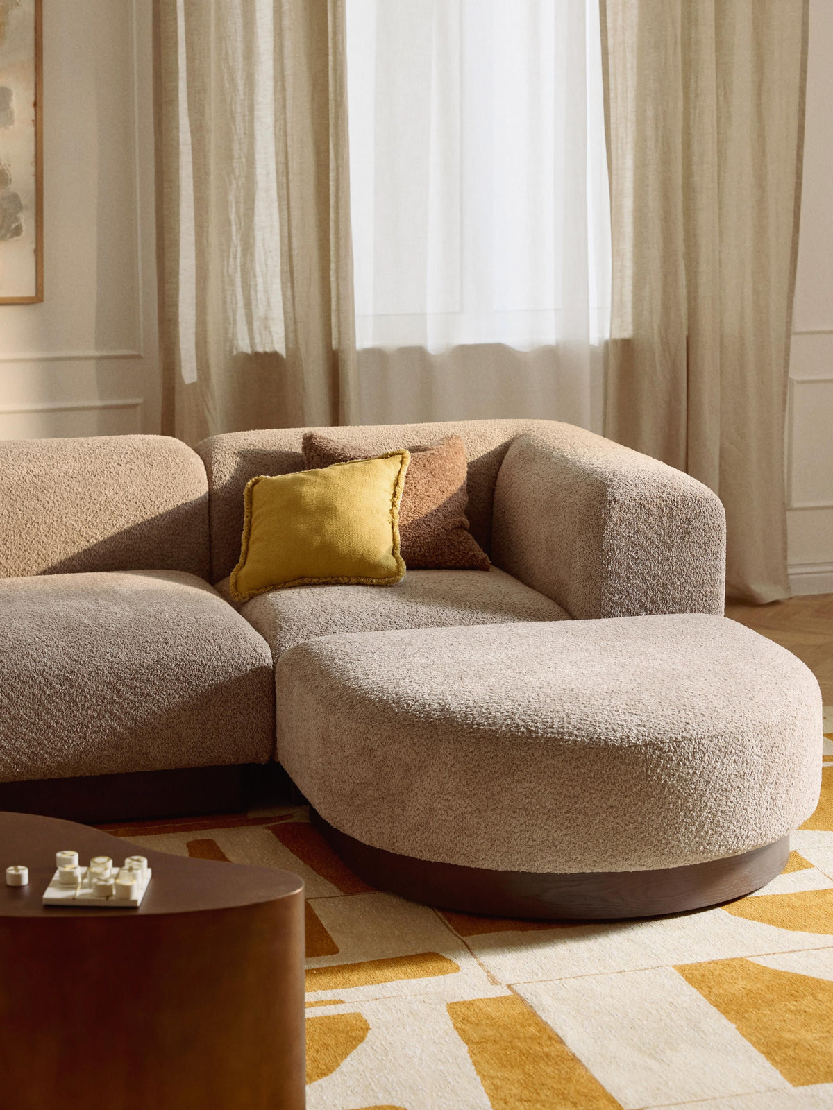Natwyla Teddy Bouclé Corner Module
