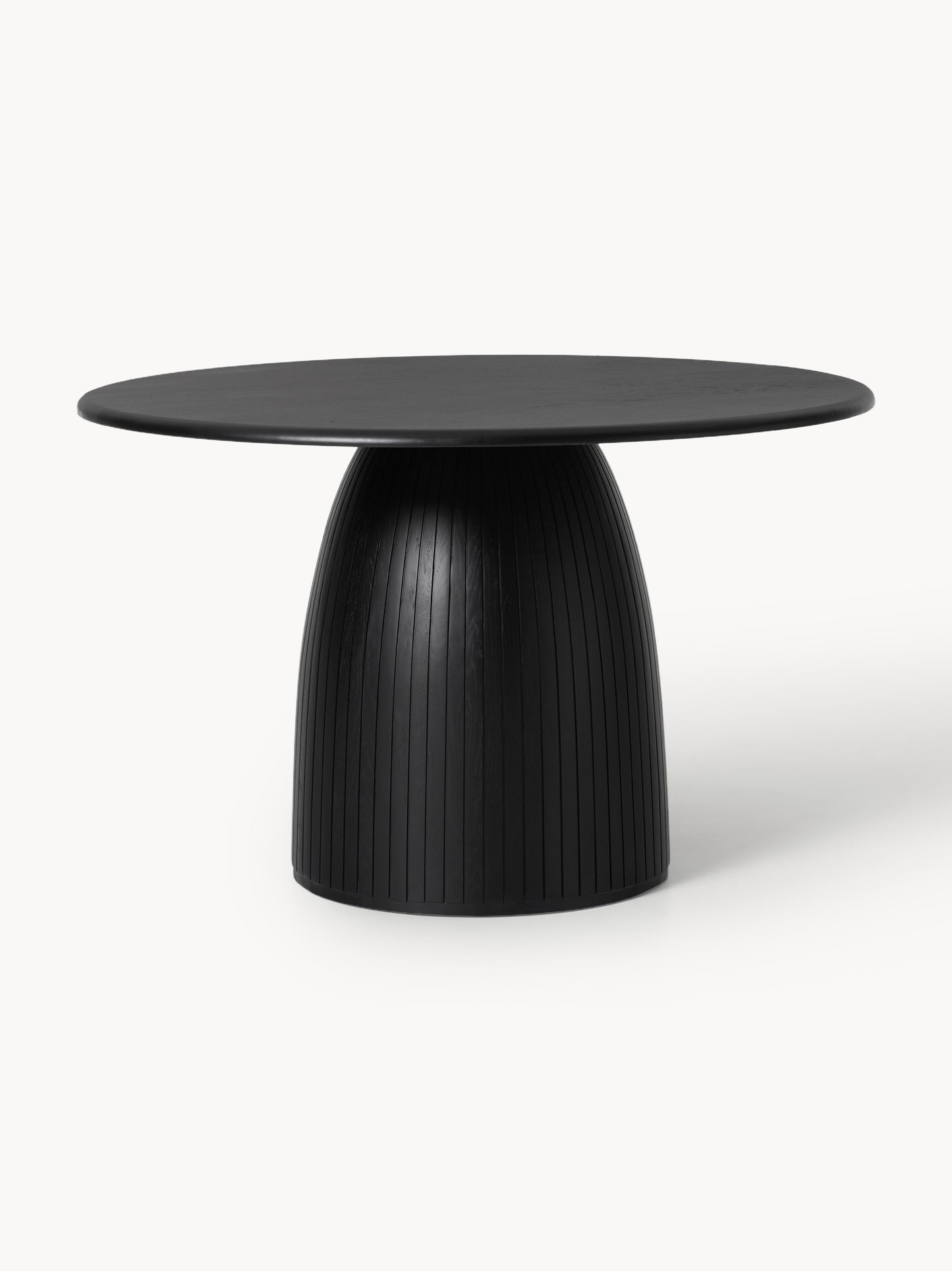 Nelrowan Dining Table, Round, with Fluted Texture, in Various Sizes