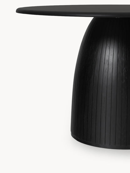Nelrowan Dining Table, Round, with Fluted Texture, in Various Sizes