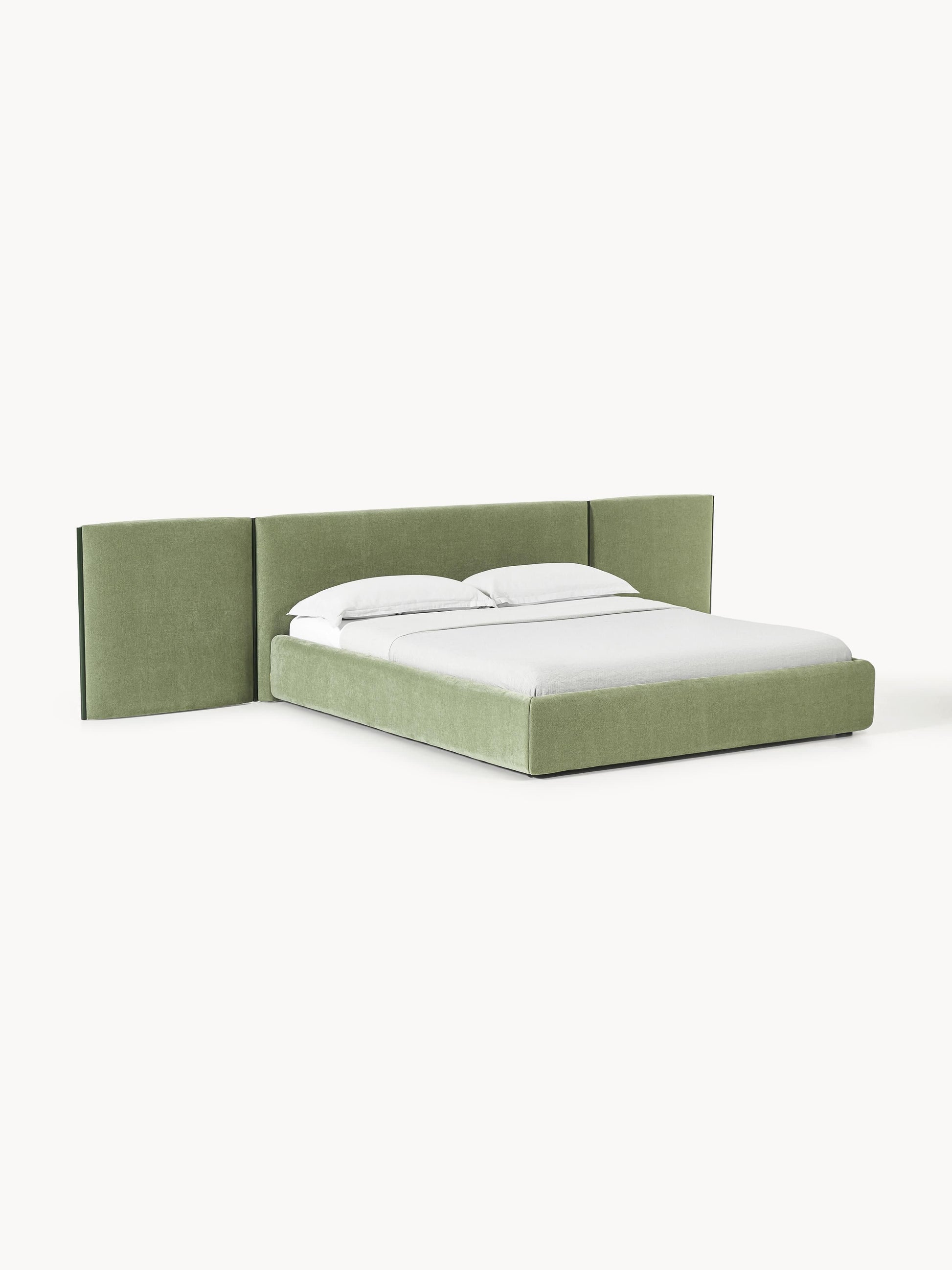 Otvarne Upholstered Bed with Folding Headboard