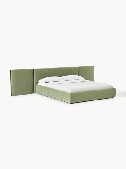 Otvarne Upholstered Bed with Folding Headboard