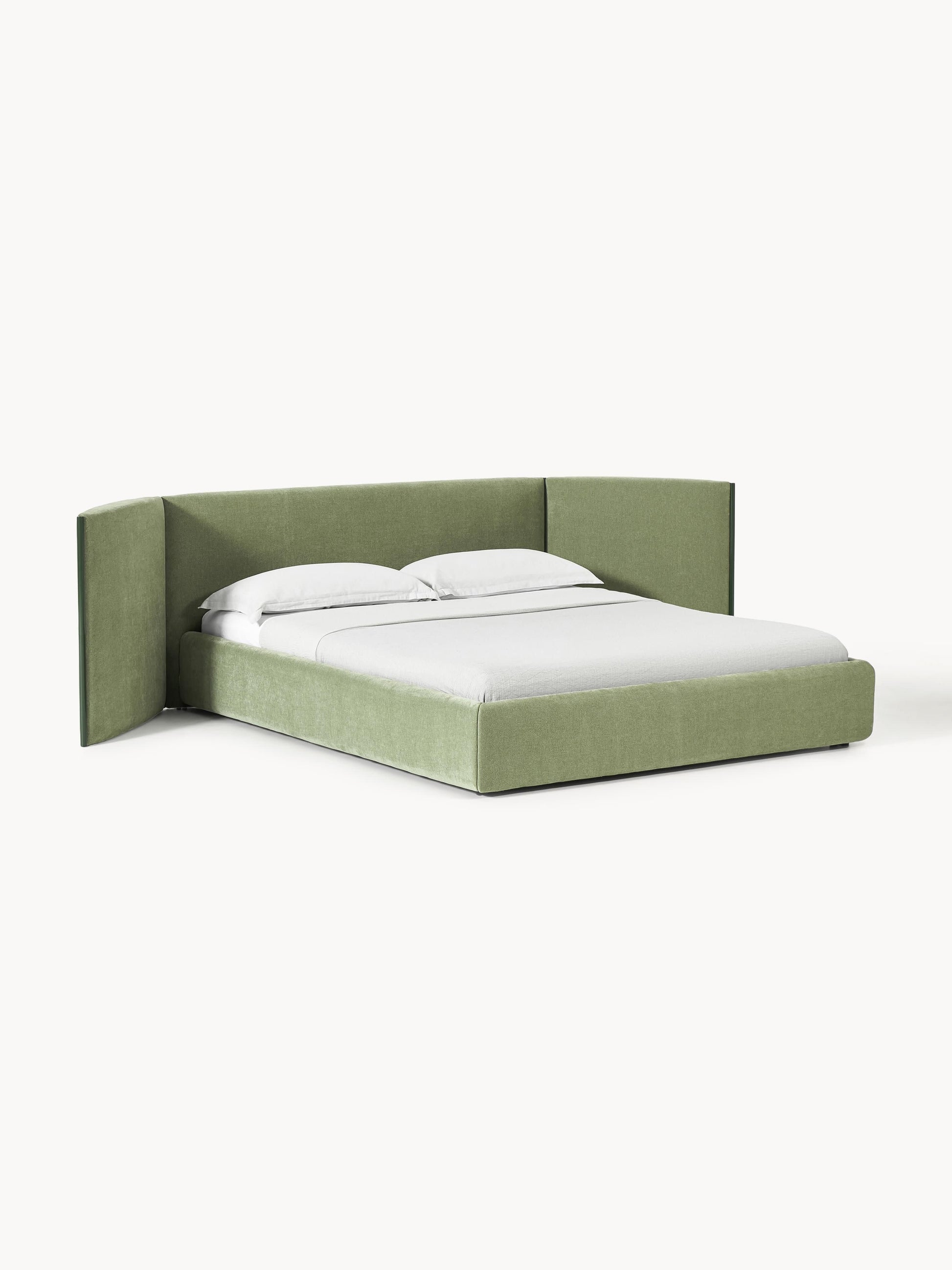 Otvarne Upholstered Bed with Folding Headboard