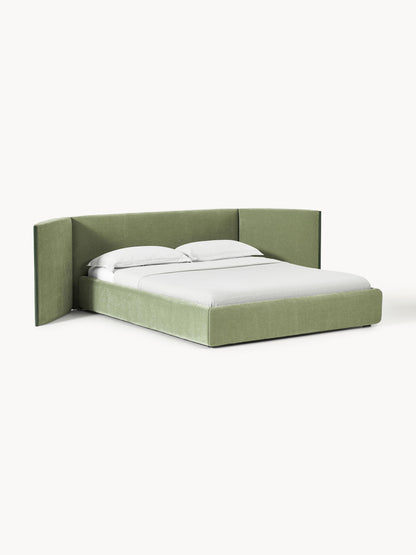 Otvarne Upholstered Bed with Folding Headboard