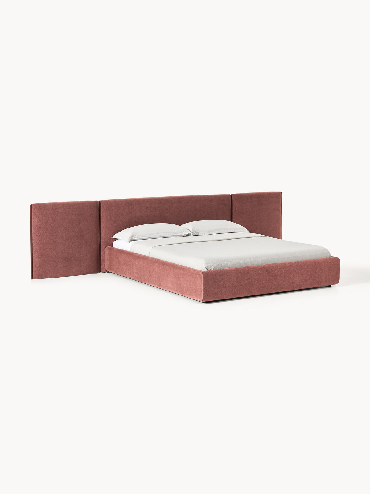 Otvarne Upholstered Bed with Folding Headboard