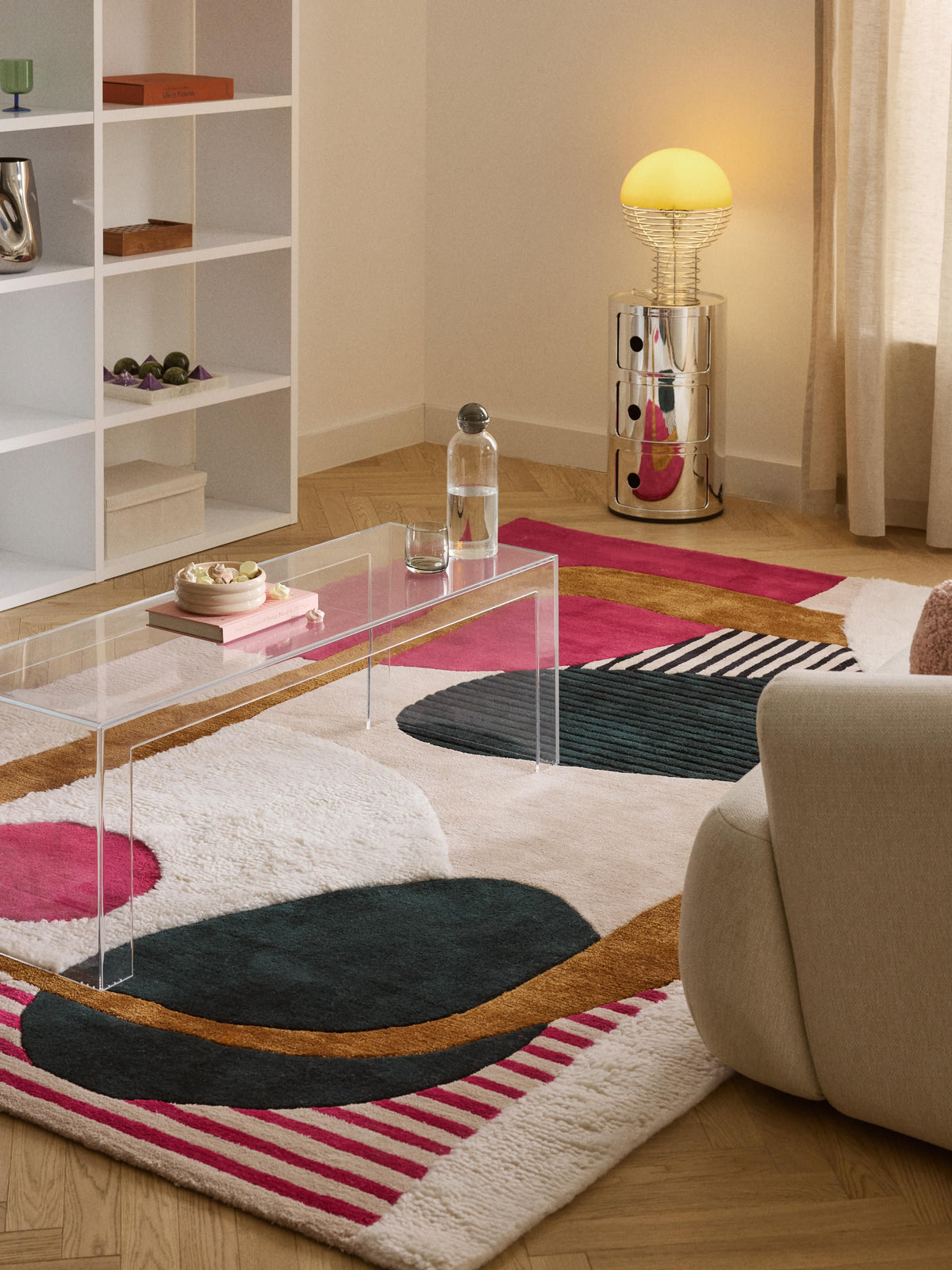 Roscwynn Hand-Tufted Wool Rug with High-Low Texture