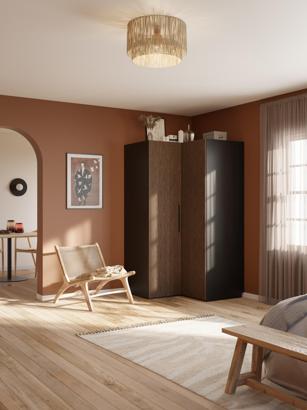 Simavaine Modular Corner Wardrobe, 115 cm Wide