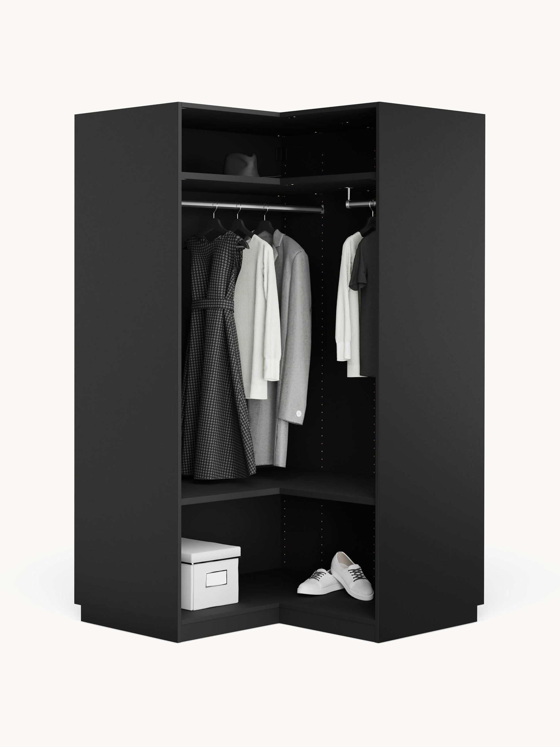 Simavaine Modular Corner Wardrobe, 115 cm Wide
