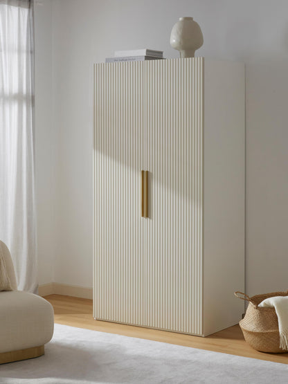 Simavaine Modular Hinged-Door Wardrobe, 100 cm Wide, in Various Sizes