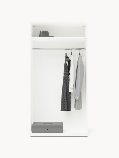 Simavaine Modular Hinged-Door Wardrobe, 100 cm Wide, in Various Sizes