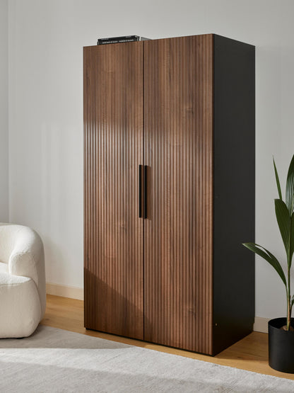 Simavaine Modular Hinged-Door Wardrobe, 100 cm Wide, in Various Sizes