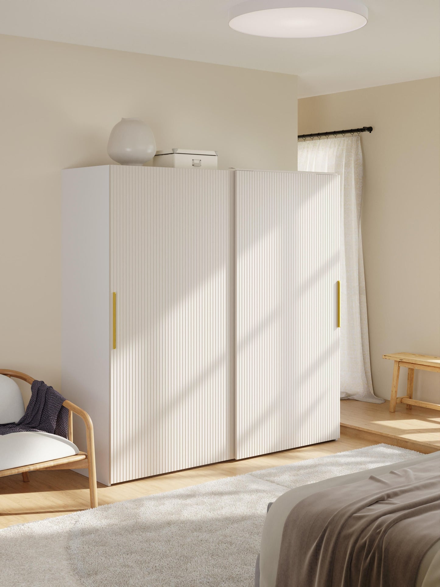 Simavaine Modular Sliding-Door Wardrobe, 200 cm Wide, in Various Sizes