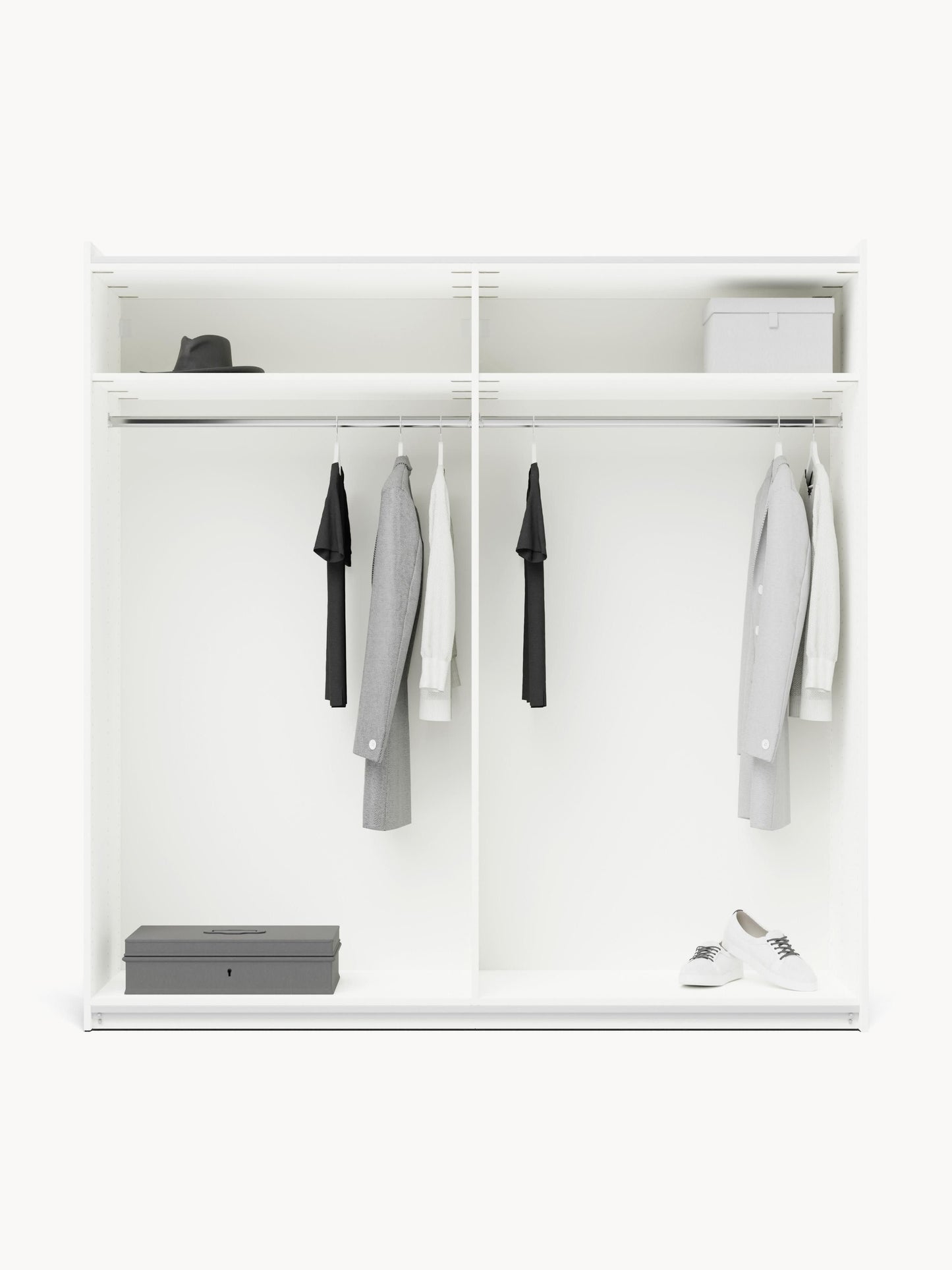 Simavaine Modular Sliding-Door Wardrobe, 200 cm Wide, in Various Sizes