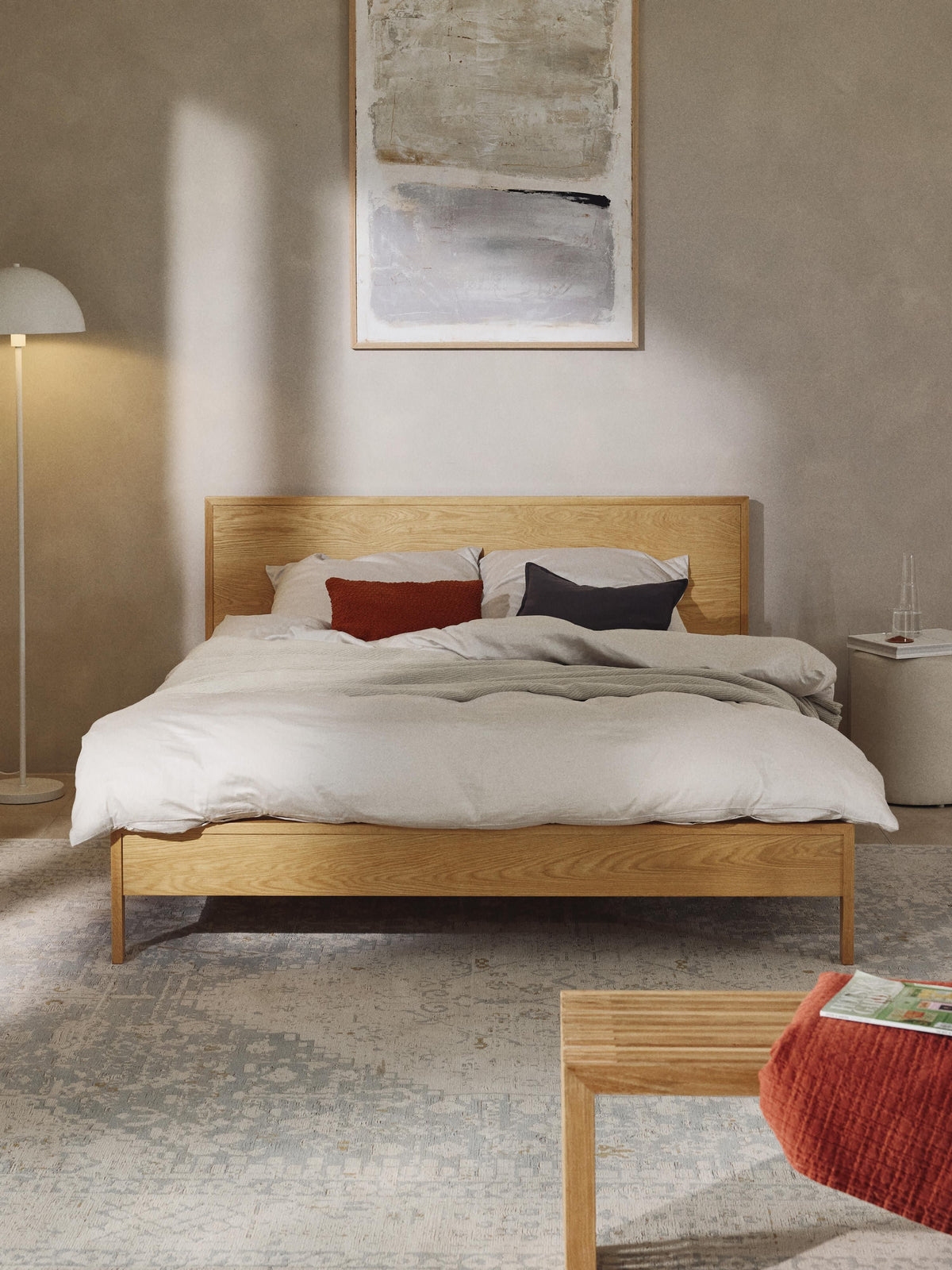 Tamlirra Wooden Bed with Headboard