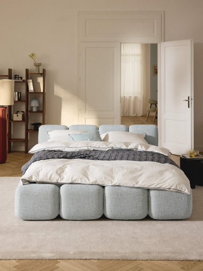 Taylunn Bouclé Upholstered Bed