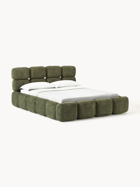 Taylunn Teddy Bouclé Upholstered Bed