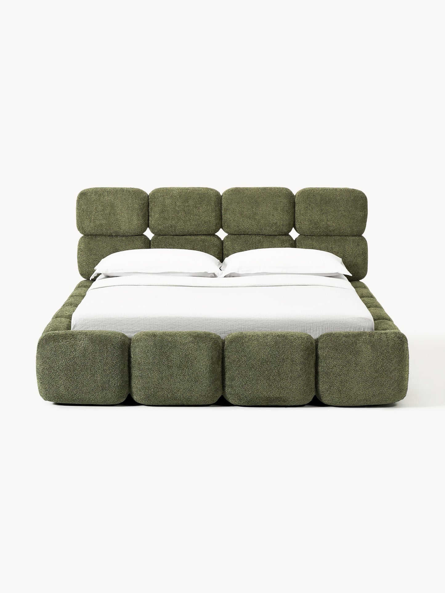 Taylunn Teddy Bouclé Upholstered Bed