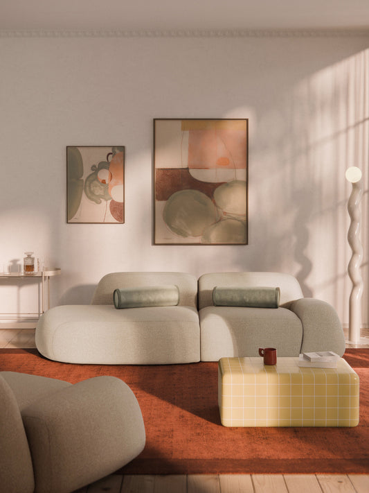 Wolmairen Bouclé Modular Chaise (3-Seater)