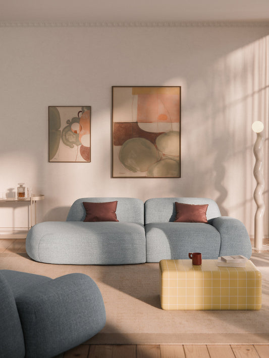 Wolmairen Bouclé Modular Chaise (3-Seater)
