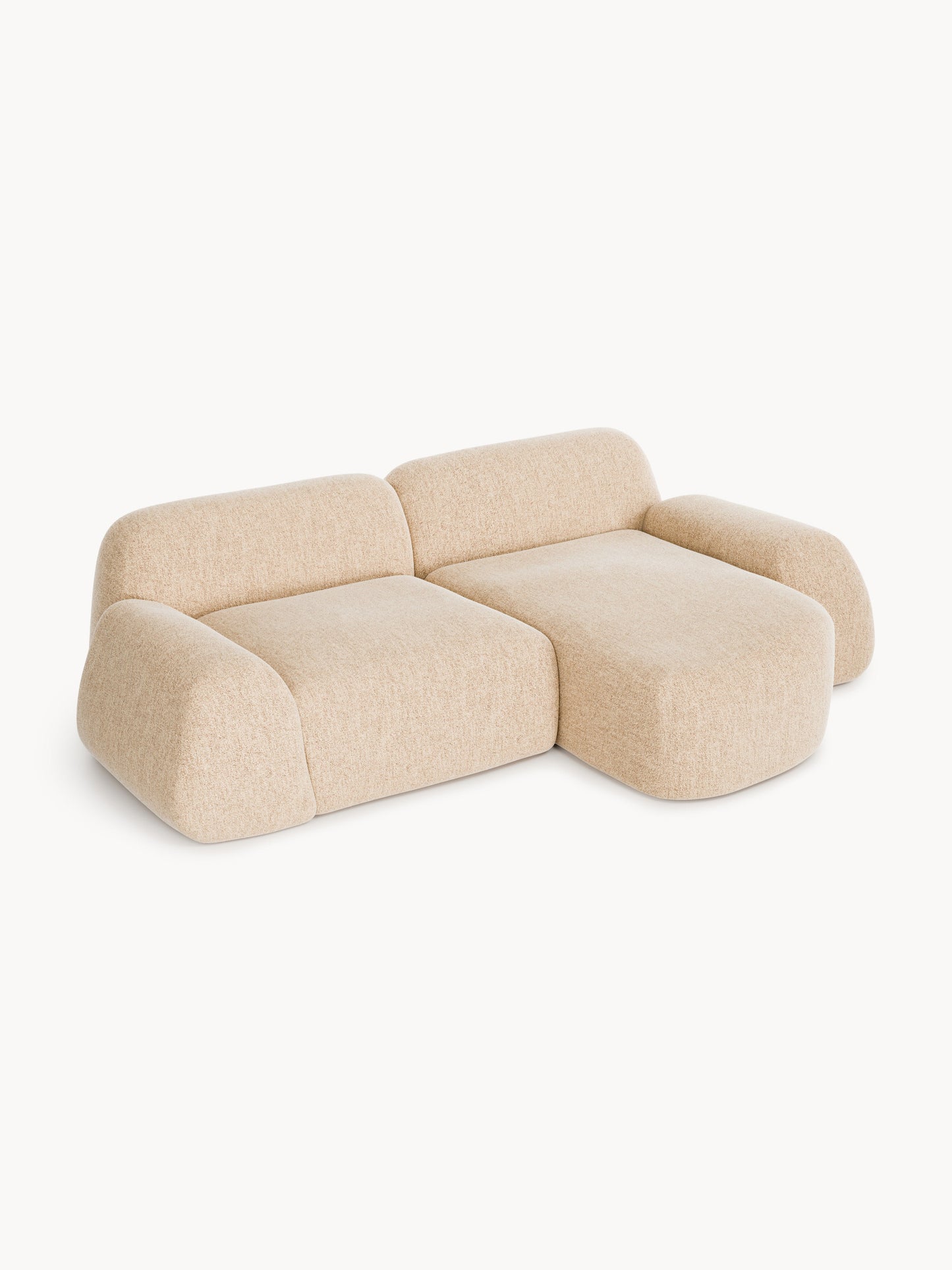 Wolmairen Bouclé Modular Corner Sofa (3-Seater)