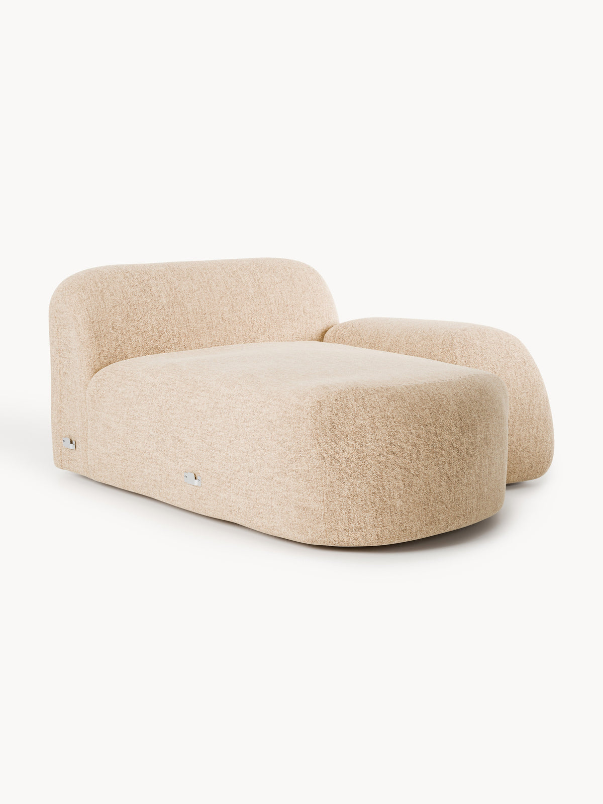 Wolmairen Chaise Corner Module in Bouclé