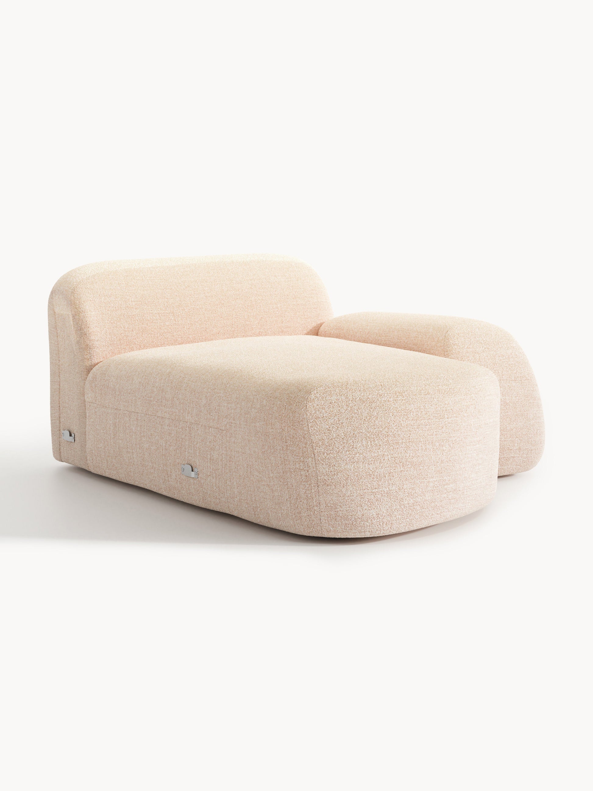 Wolmairen Chaise Corner Module in Bouclé