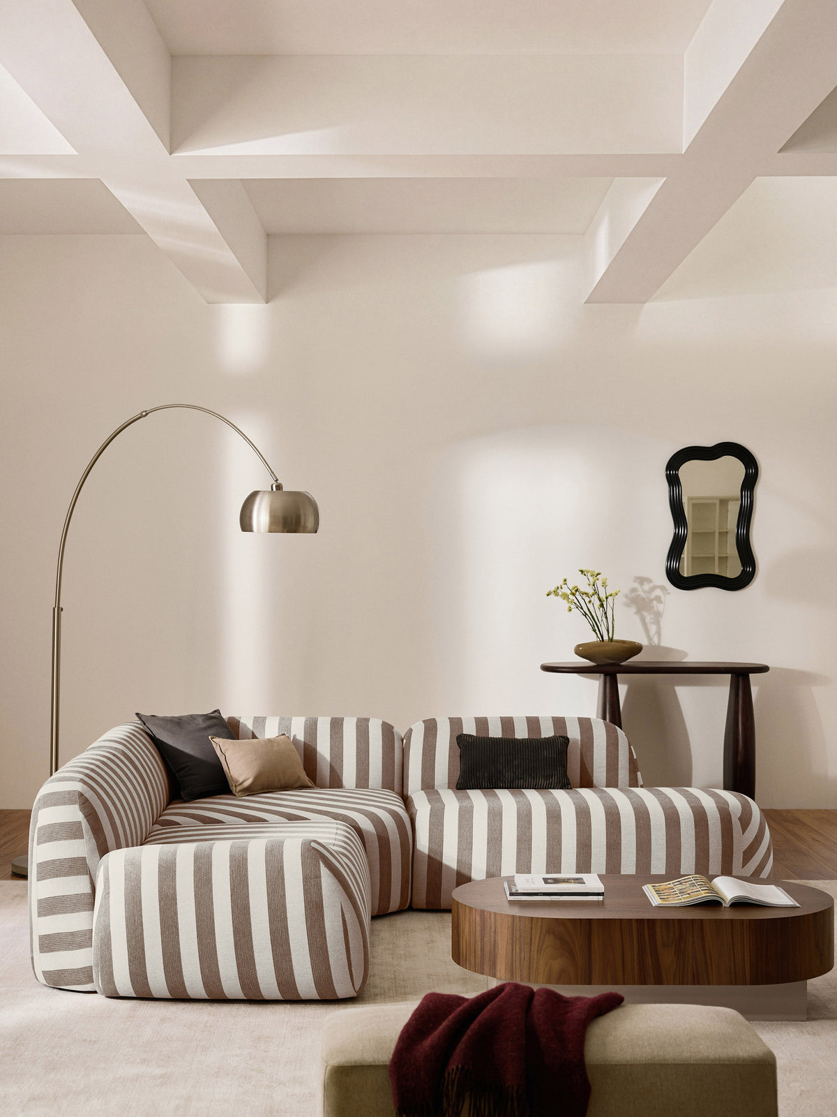 Wolmairen Chaise Module, Striped