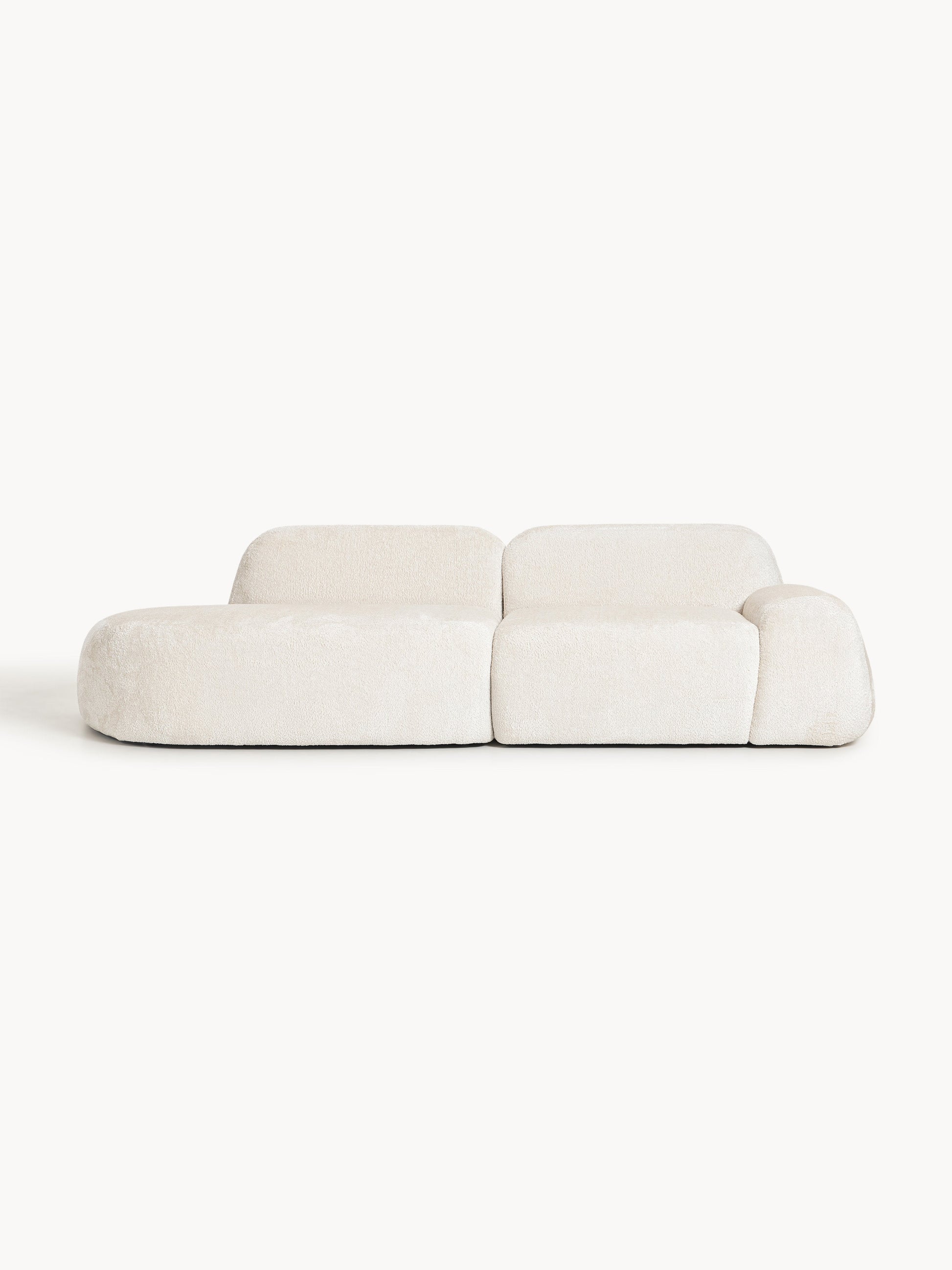 Wolmairen Modular Chaise in Teddy Bouclé (3-Seater)