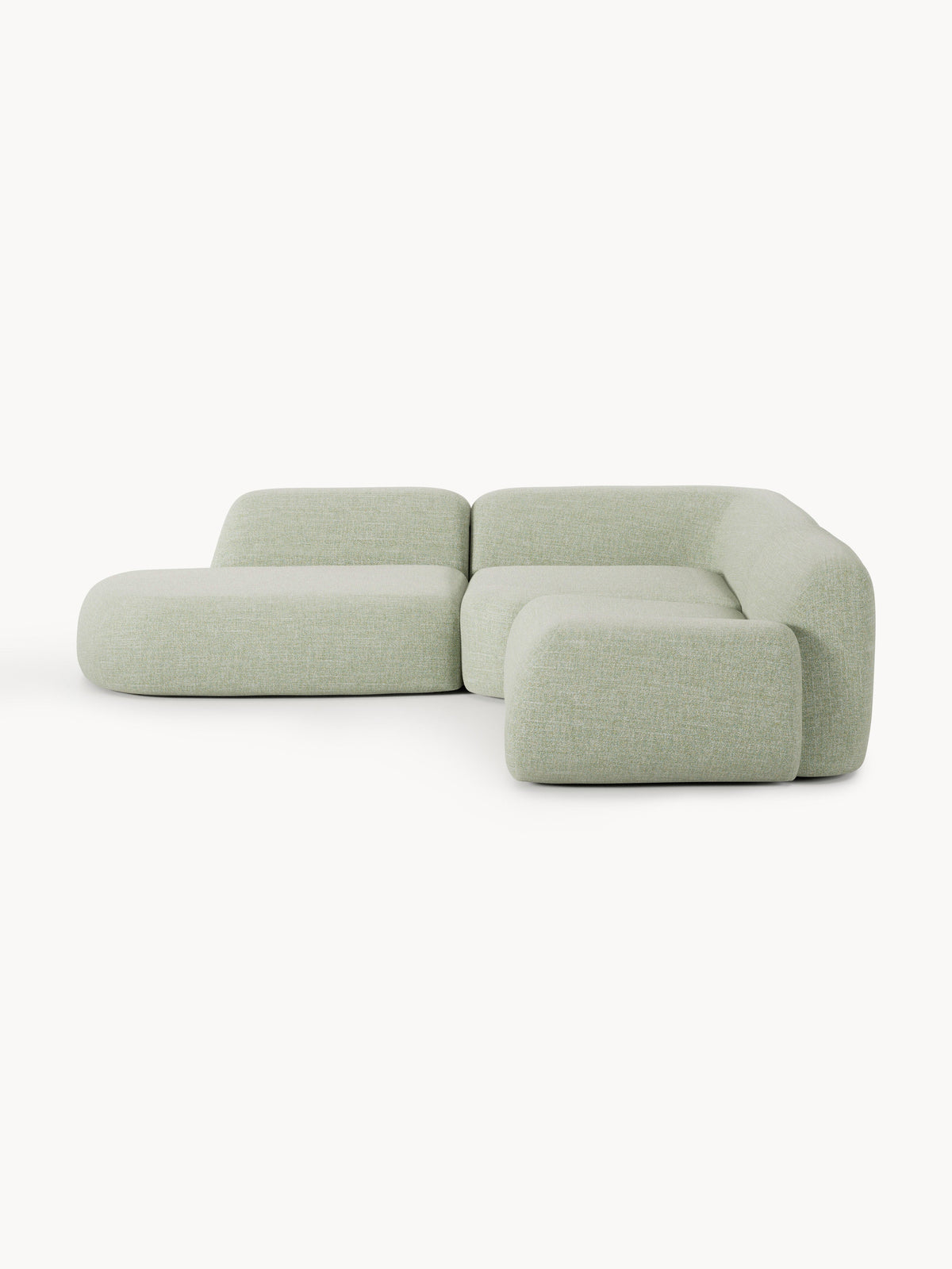 Wolmairen Modular Corner Sofa (4-Seater) in Bouclé with Chaise Longue