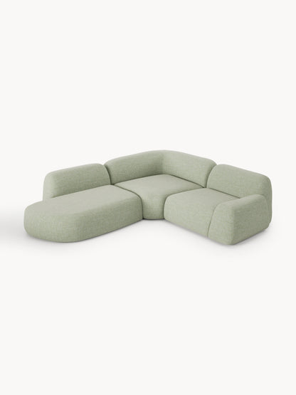 Wolmairen Modular Corner Sofa (4-Seater) in Bouclé with Chaise Longue