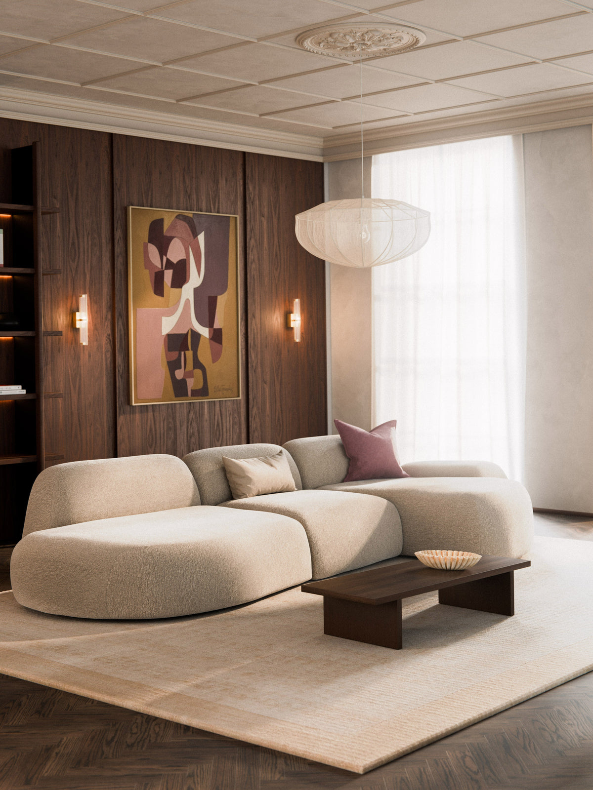 Wolmairen Modular Corner Sofa (4-Seater) with Chaise Longue