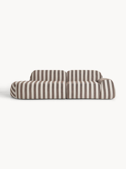 Wolmairen Modular Striped Sofa (3-Seater)