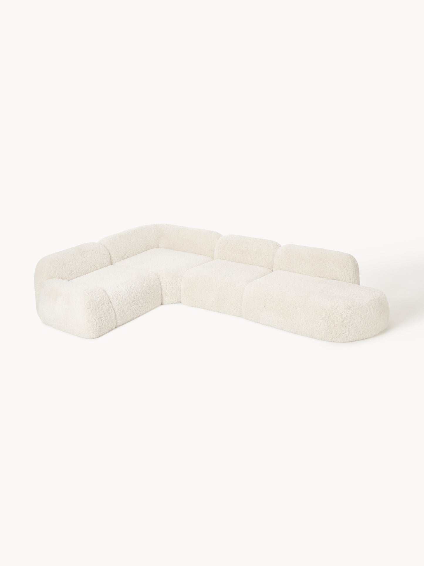 Wolmairen Modular XL Teddy Corner Sofa with Chaise Longue