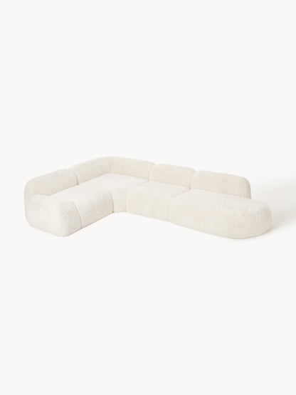 Wolmairen Modular XL Teddy Corner Sofa with Chaise Longue