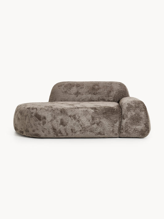 Wolmairen Sofa (2-Seater) in Teddy Bouclé with Chaise Longue