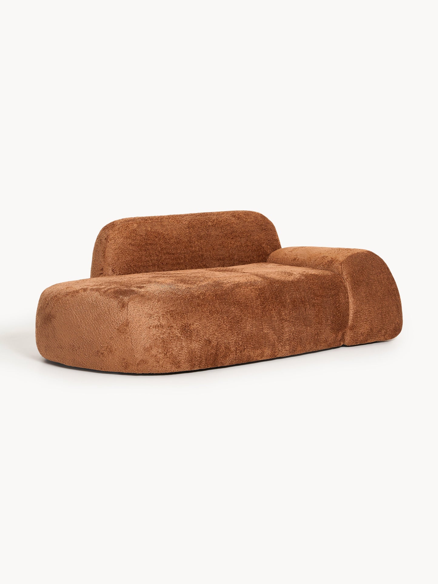 Wolmairen Sofa (2-Seater) in Teddy Bouclé with Chaise Longue