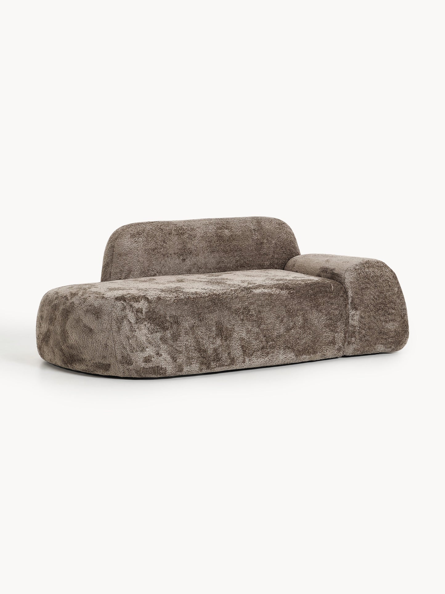 Wolmairen Sofa (2-Seater) in Teddy Bouclé with Chaise Longue