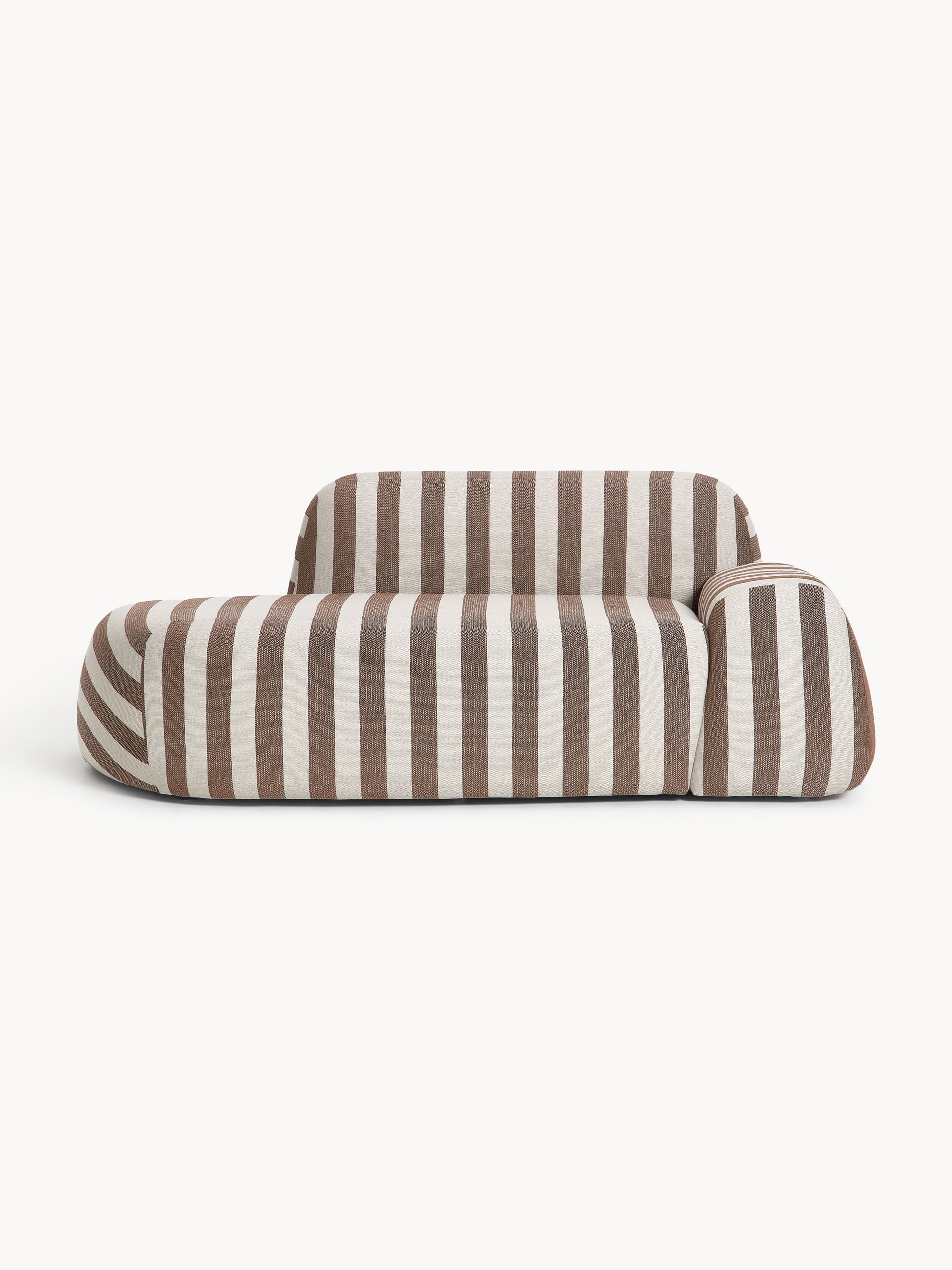 Wolmairen Striped Sofa (2-Seater) with Chaise Longue