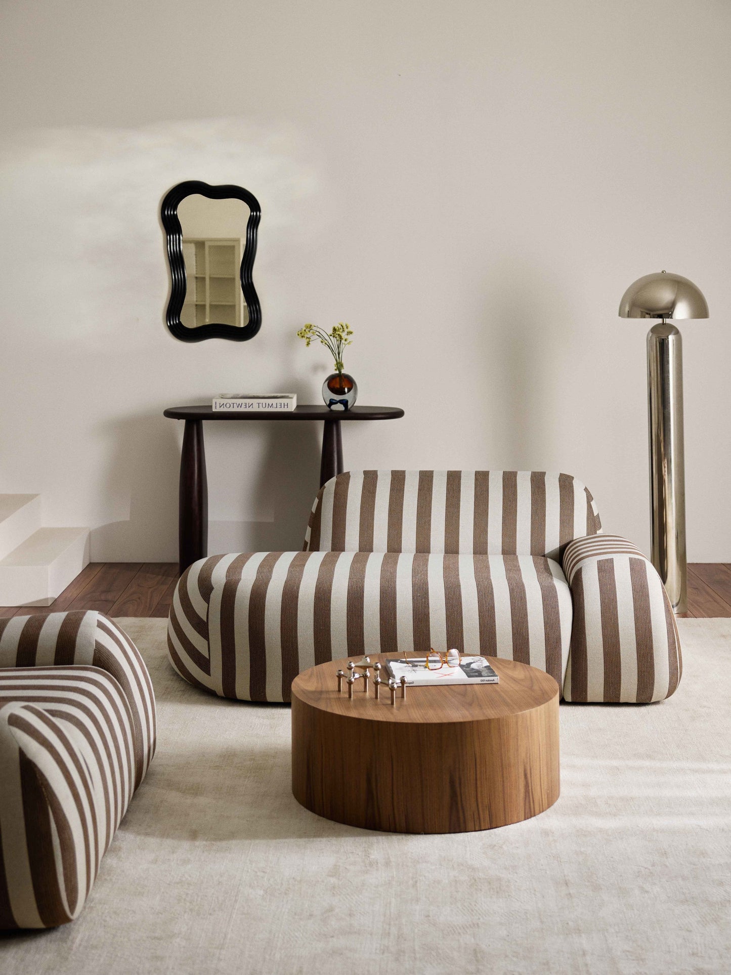Wolmairen Striped Sofa (2-Seater) with Chaise Longue
